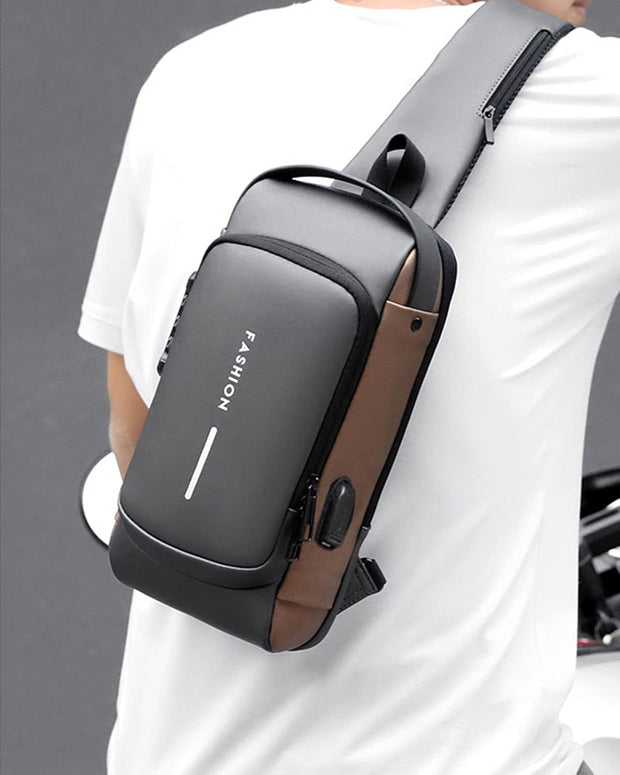 Protego – Borsa a Tracolla Antifurto con Porta USB